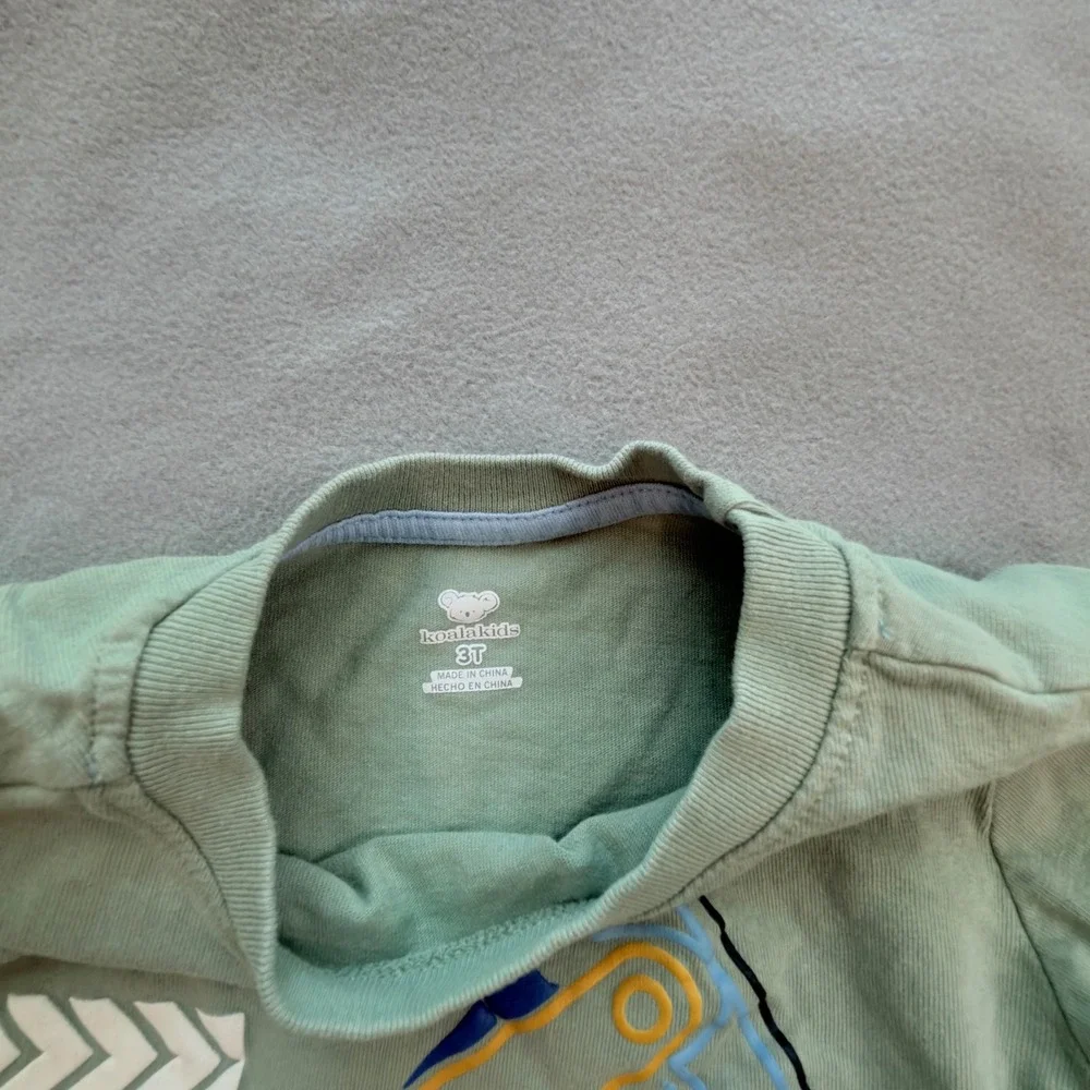 Gymboree Koala Kids Graphic Tee Bundle Toddler 3T Green Blue Excellent 2 Pack
